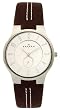 Skagen Men's Slim Brown Leather Watch #433LSL1
