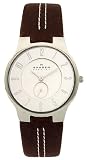 Skagen Men's Slim Brown Leather Watch #433LSL1