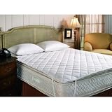 Review Luxury Living  / King - 100% Cotton Anchor Band White Mattress Pad