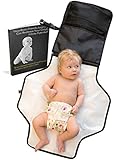 Travel Change Pad - Voted #1 Best Portable Baby Diaper Changing Kit - E-book Included - Black - 100% Satisfaction With Lifetime Guarantee