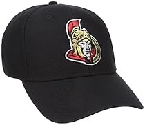 NHL Ottawa Senators Basics Structured Adjustable Cap, One Size, Black
