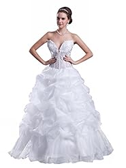 Floor Length Sweetheart Corset   Waistline Organza/Satin   Ball Gown  Dress