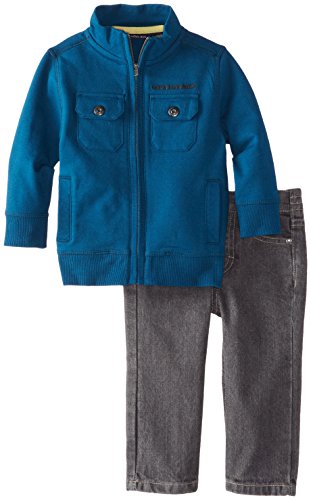 Calvin Klein Baby-Boys Infant Zip Front Jacket with Jeans