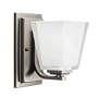 Kichler Lighting 5459AP 1-Light Urban Ice Incandescent Bath Light, Antique Pewter