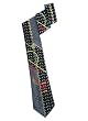 Terrace Woven Tie in gray, black