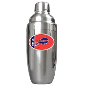 Buffalo Bills NFL Stainless Steel Cocktail Shaker by Great American Products