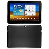 Silikonh�lle Silikon Tasche Silicone Cover H�lle Gel Case Ultra Slim f�r das Samsung P5100 & P5110 Galaxy Tab 2 10.2 (10,1 Zoll) inkl. Displayfolie TPU Blackvon "ownstyle"