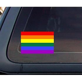 Rainbow Gay Pride Flage Car Decal / Sticker