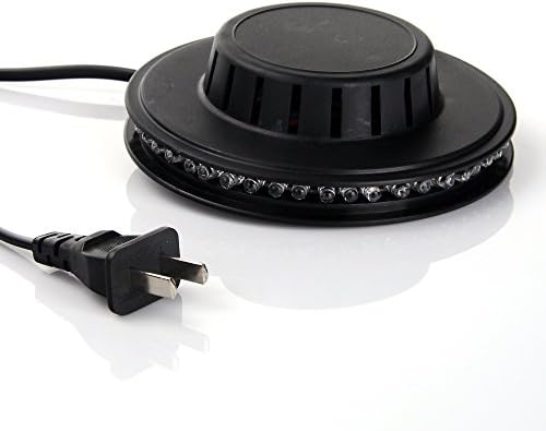 SBXDIO® 48LEDs RGB LED Ball Crystal Rotating Magic Ball Sunflower Colorful Stage Light Voice-activated AUTO & Sound-Control Disco KTV Bar DJ Club Home Party Light (Black)