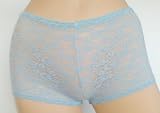 Ladies Lace Boyshort Panty in Lt Pink or Blue - One Size Fits Most