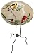 Evergreen 2GB018 Glass Bird Bath, Song Birds, 18-Inches Diameter