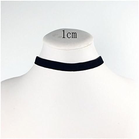 LONERS 1 PCS Women Classic Black Velvet Choker Necklace (1cm)