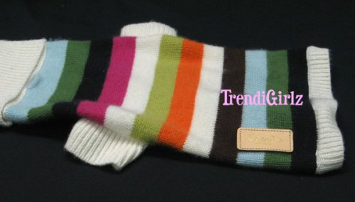 AUTHENTIC COACH LEGACY STRIPE CASHMERE DOG PET SWEATER 60092 (Medium)