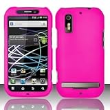Rose Pink Rubberized Hard Plastic Case for Motorola Photon 4G MB855