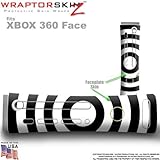 Bullseye Black and White Skin by WraptorSkinz TM fits Original XBOX 360 Factory Faceplates