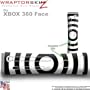 Bullseye Black and White Skin by WraptorSkinz TM fits Original XBOX 360 Factory Faceplates