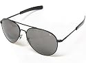 American Optical AO Flight Gear General Aviator Sunglasses 58 mm Black Bayonet True Color 30518