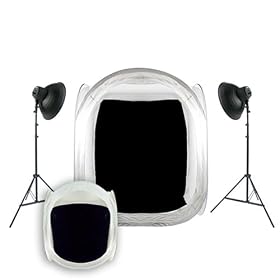 [3222] 8-Light Cool-Flo 1200 Watt 60" x 60" x 60" & 30" x 30" x 30" Photo Tents Studio Kit--Steve Kaeser since 1989
