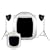 [3222] 8-Light Cool-Flo 1200 Watt 60" x 60" x 60" & 30" x 30" x 30" Photo Tents Studio Kit--Steve Kaeser since 1989