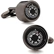 Gunmetal Compass Cufflinks