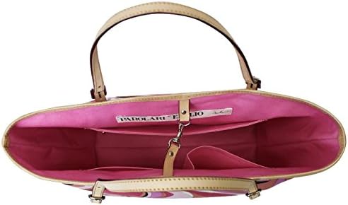 Parolari Emilio Pucci Pink Large Women's Tote Bag Size Large Made in JAPAN