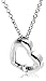14k White Gold Diamond Heart Pendant (.05 ct, I-J Color, I2 Clarity)