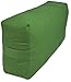 YogaAccessories Supportive Rectangular Cotton Yoga Bolster - Green