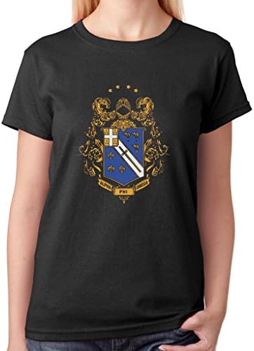 A Winer Women's Tee Women Shirts Alpha Phi Omega Logo Womens Shirt Black Size Large