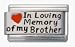 Clearly Charming In Loving Memory of My Brother Enamel Red Heart Laser Italian Charm