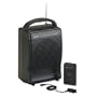 Portable wireless public address system w/speaker amp, transmitter, mic