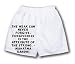 White Boxer Short with The weak can never forgive. Forgiveness is the attribute of th...