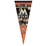 MLB Miami Marlins Premium Quality Pennant 12-by-30 inch