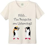 THE PENGUINS ARE LISTERNING - BigBoyMusic Youth Designs - White, Blue or Pink T-shirt