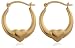 9ct Yellow Gold Mini Heart Creole Earrings