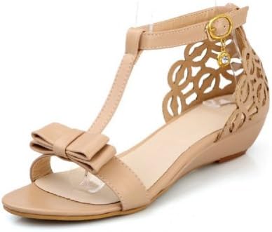 Carol Shoes Fashion Bows Womens Low Heel Open Toe Sandals