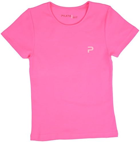 Pilates Suit Signature Womens Yoga T Shirt - Pink ST S(0-2)