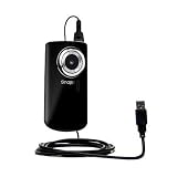 Classic Straight USB Cable for the Coby CAM3001 SNAPP Camcorder - uses Gomadic TipExchange Technology