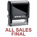 ALL SALES FINAL Red Stock Self-Inking Rubber Stamp