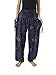 Lannaclothesdesign Women's Smocked Circle Printed Hippie Boho Pants