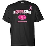 Reebok San Francisco 49ers Breast Cancer Awareness The Crucial Catch T-Shirt Large