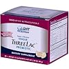 Threelac Probiotic Dietary Supplement, Natural Lemon Flavor, Includes 60 .053-Ounce Packets