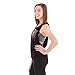 Gia Mia Dance Girls' Big Falling Dance Tank, Black, Small