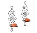 Twisted Wire Candle Sconce Set