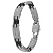 Invicta Women's Elements Collection Stainless Steel and Black Ion Plated Bracelet #4408