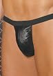 Leather Jock Strap (Black;Men's One Size)