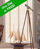 YourBlinds Intermediate 2' PVC Faux Woods (FR) - Faux Wood Blinds