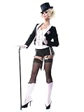 Sexy Dancer Costume Las Vegas Black Tux Showgirl Costume French Kiss Magician Theatre Costumes