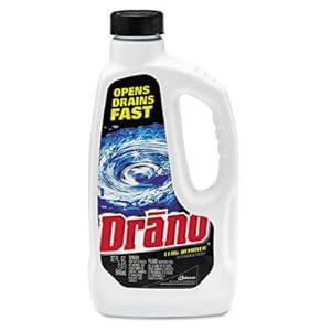 Liquid Drain Cleaner, 32oz Safety Cap Bottle, 12/ctn