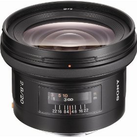 Sony DSLR SAL20F28 20mm F/2.8 Wide Angle Lens + Accessory Kit