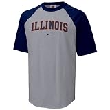 Nike Illinois Fighting Illini Ash Youth Raglan T-shirt
